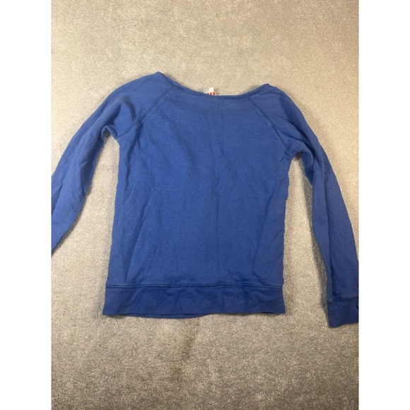 SEATTLE SEAHAWKS Blue Wide-Neck RETRO NFL FOOTBALL SWEATSHIRT Team Fan Women's S - Picture 7 of 7